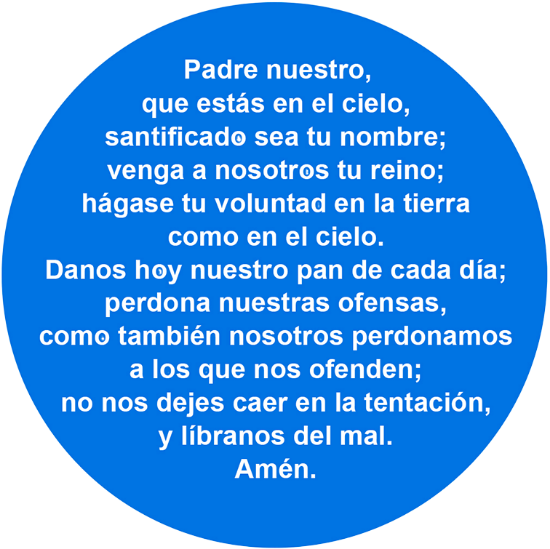 JesusScope Lords Prayer Spanish